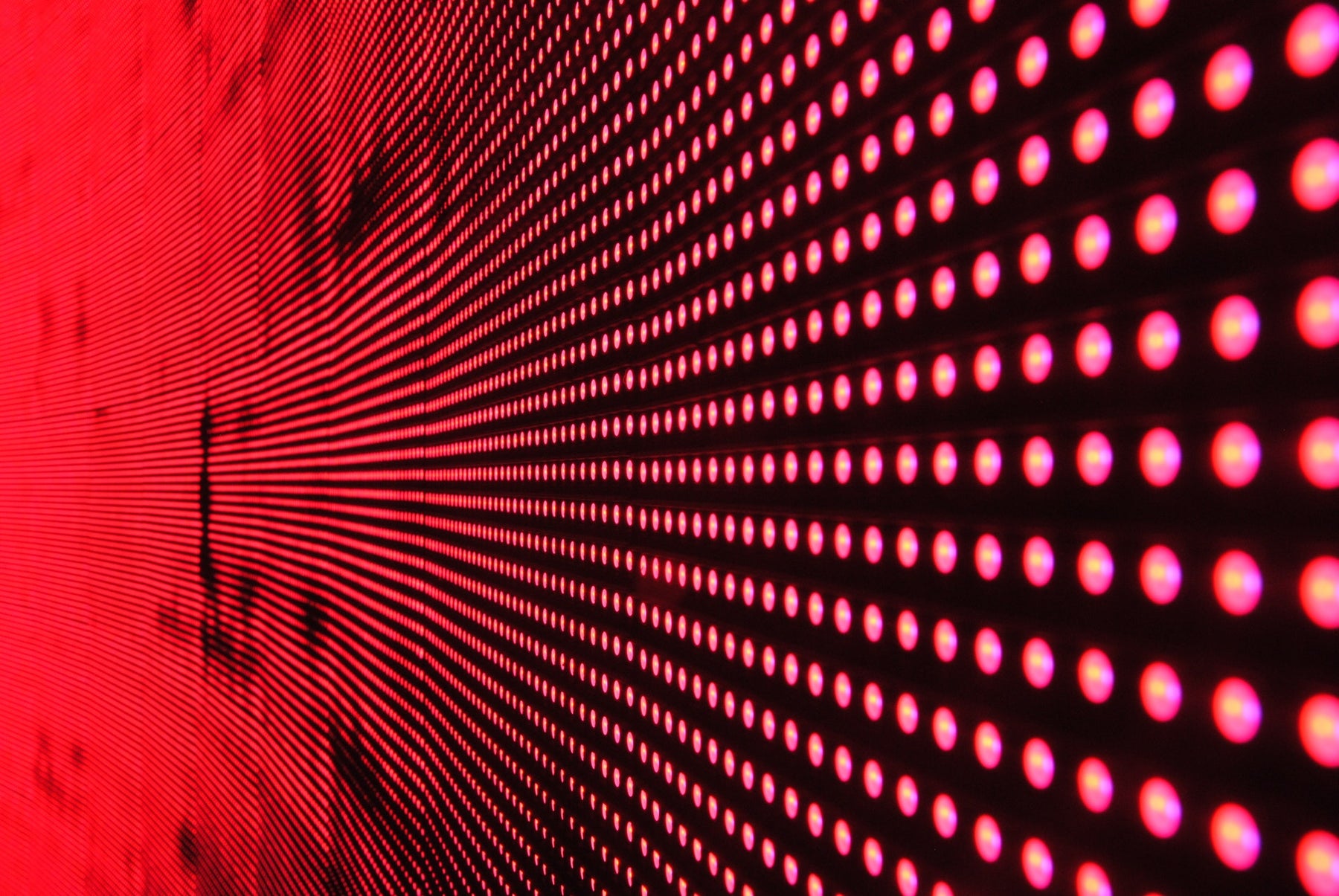 Flashing red lights