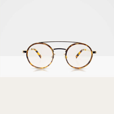 Minus Eyewear Mati Power - Glasses Frame - Tortoise & Gold